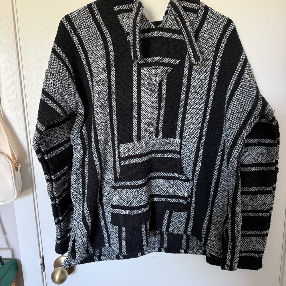 Black and White Striped Sweater